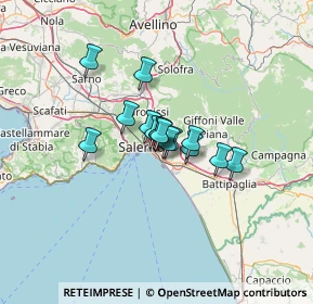 Mappa Via Gabriele D'Annunzio, 84133 Salerno SA, Italia (7.59467)