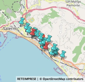 Mappa Via Gabriele D'Annunzio, 84133 Salerno SA, Italia (1.34111)