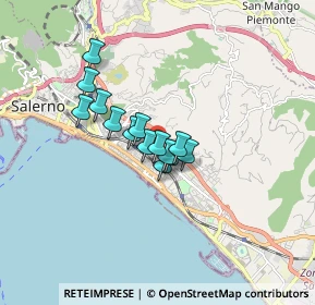 Mappa Via Gabriele D'Annunzio, 84133 Salerno SA, Italia (1.16429)
