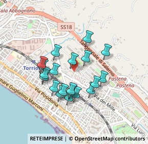 Mappa Via Gabriele D'Annunzio, 84133 Salerno SA, Italia (0.398)
