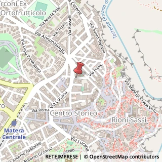 Mappa Via Giovanni Amendola, 17, 75100 Matera, Matera (Basilicata)