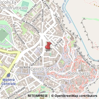 Mappa Recinto Mario Pagano, 14, 75100 Matera, Matera (Basilicata)