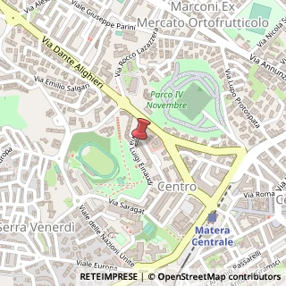 Mappa Via Luigi Einaudi, 7, 75100 Matera, Matera (Basilicata)