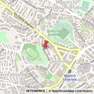 Mappa Via Luigi Einaudi, 2, 75100 Matera, Matera (Basilicata)