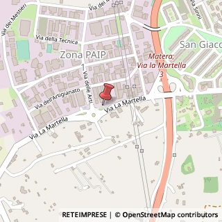 Mappa Via la martella, 75100 Matera, Matera (Basilicata)