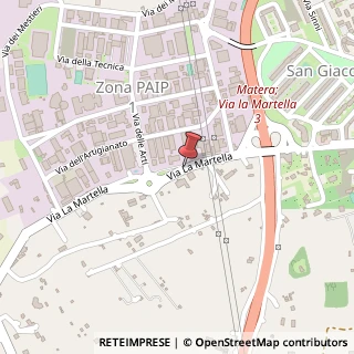 Mappa Via la Martella, 20, 75100 Matera, Matera (Basilicata)