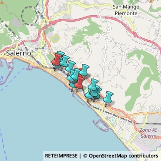 Mappa Via Medaglie D'Oro, 84132 Salerno SA, Italia (1.12467)