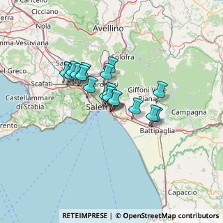 Mappa Via Medaglie D'Oro, 84132 Salerno SA, Italia (10.20611)