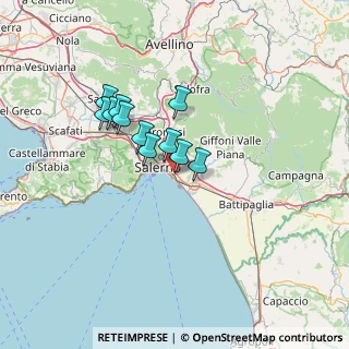 Mappa Via Medaglie D'Oro, 84132 Salerno SA, Italia (10.96818)