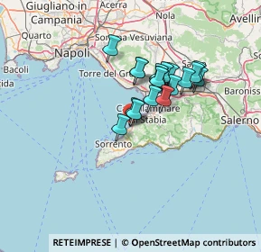 Mappa Localita postali, 80069 Vico Equense NA, Italia (10.71389)