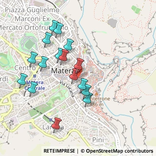 Mappa Via delle Beccherie, 75100 Matera MT, Italia (0.5125)