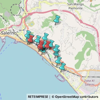 Mappa Via D'Allora, 84132 Salerno SA, Italia (1.2625)