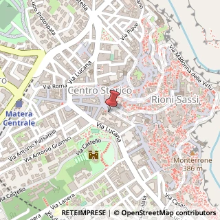 Mappa Via del Corso, 12, 75100 Matera, Matera (Basilicata)