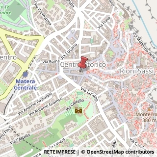 Mappa Piazza Vittorio Veneto, 14, 75100 Matera, Matera (Basilicata)