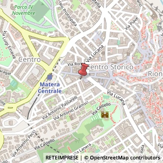 Mappa Via Vincenzo Cappelluti, 1, 75100 Matera, Matera (Basilicata)