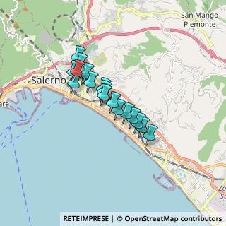Mappa Via Vincenzo Bello, 84129 Salerno SA, Italia (1.29842)