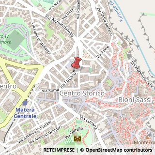 Mappa Via Lucana, 8, 75100 Matera, Matera (Basilicata)