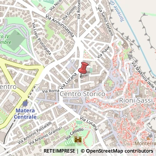 Mappa Via XX Settembre, 18, 75100 Matera, Matera (Basilicata)