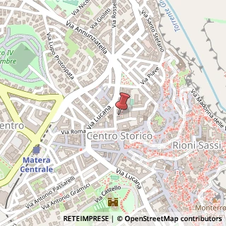 Mappa Via XX Settembre, 22, 75100 Matera, Matera (Basilicata)