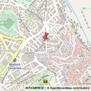Mappa Via Lucana, 2, 75100 Matera, Matera (Basilicata)
