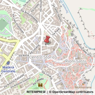 Mappa Vico XX Settembre, 2 bis, 75100 Matera, Matera (Basilicata)