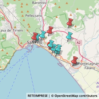 Mappa Via Gabriello Altilio, 84128 Salerno SA, Italia (2.93667)