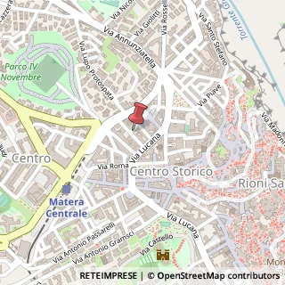 Mappa Via Alessio de Sariis, 10, 75100 Matera, Matera (Basilicata)