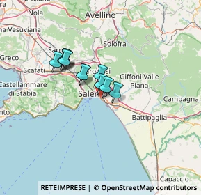 Mappa 84128 Salerno SA, Italia (9.70727)