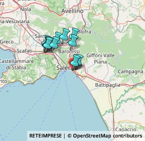 Mappa 84128 Salerno SA, Italia (10.54923)
