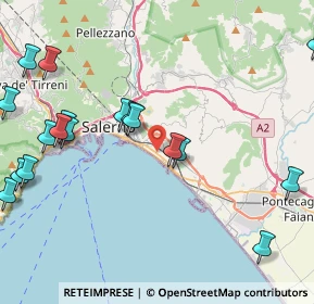 Mappa Via Vincenzo Bello, 84128 Salerno SA, Italia (6.1055)