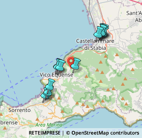 Mappa Via Madonna delle Grazie, 80069 Vico Equense NA, Italia (3.81357)