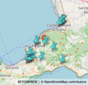 Mappa Via Madonna delle Grazie, 80069 Vico Equense NA, Italia (3.93556)