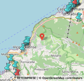 Mappa Via Madonna delle Grazie, 80069 Vico Equense NA, Italia (3.8475)