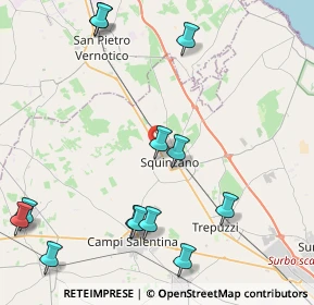 Mappa Via Cellino, 73018 Squinzano LE, Italia (5.67769)