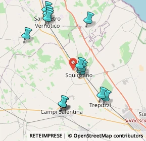 Mappa Via Cellino, 73018 Squinzano LE, Italia (4.65643)