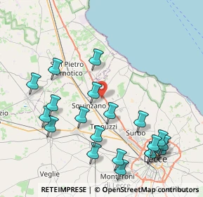 Mappa Unnamed Road, 73018 Squinzano LE, Italia (10.155)