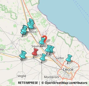 Mappa Unnamed Road, 73018 Squinzano LE, Italia (7.84571)