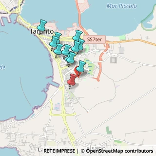 Mappa Via Salina Grande, 74121 Taranto TA, Italia (1.54667)