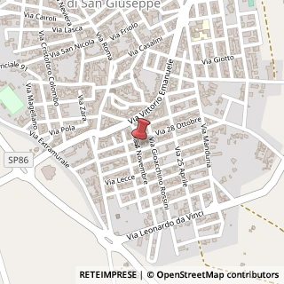 Mappa Via IV Novembre, 26, 74020 San Marzano di San Giuseppe, Taranto (Puglia)