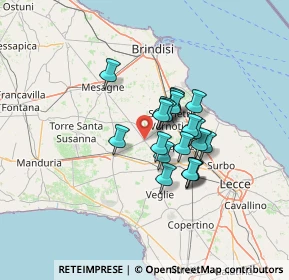 Mappa 72025 San Donaci BR, Italia (9.894)
