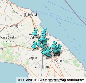 Mappa Via Casalabate, 73018 Squinzano LE, Italia (10.4015)