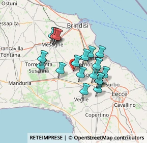 Mappa Via Frassaniti, 72025 San Donaci BR, Italia (11.847)