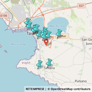 Mappa Via Golfo di Taranto, 74121 Taranto TA, Italia (3.19462)