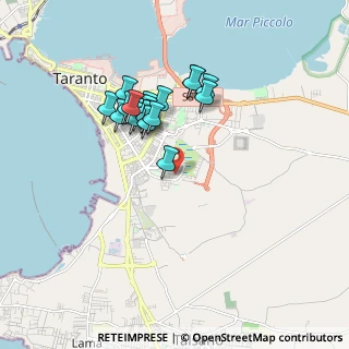 Mappa Via Golfo di Taranto, 74121 Taranto TA, Italia (1.642)