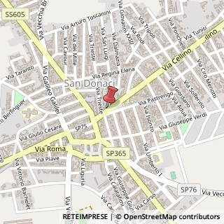 Mappa Via Cellino, 2, 72025 San Donaci, Brindisi (Puglia)