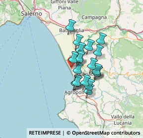 Mappa Via delle Ginestre, 84047 Capaccio SA, Italia (9.8815)