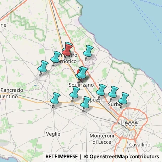 Mappa Via S. Pio X, 73018 Squinzano LE, Italia (6.35)