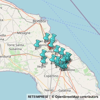 Mappa Via S. Pio X, 73018 Squinzano LE, Italia (11.73389)