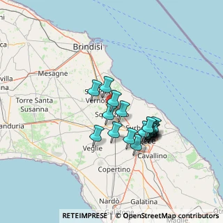 Mappa Via S. Pio X, 73018 Squinzano LE, Italia (12.342)