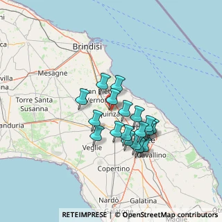 Mappa Via Volturno, 73018 Squinzano LE, Italia (11.71889)